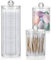 MumdoYAL 3 Stk Rangement Coiffeuse、Rangement Maquillage Organisateur、Rangement Salle De Bain avec couvercle, récipient à cotons-tiges, pour commode, salle de bain, chambre à coucher