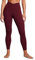 CRZ YOGA Damen Butterluxe Cross Waist Workout Leggings V Cross High Waisted Bauchkontrolle Gym Yoga Leggings - 64cm Roter Merlot 42