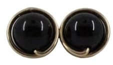 Ohrstecker Hochwertig und Haltbar Vergoldet (Schwarzer Turmalin)