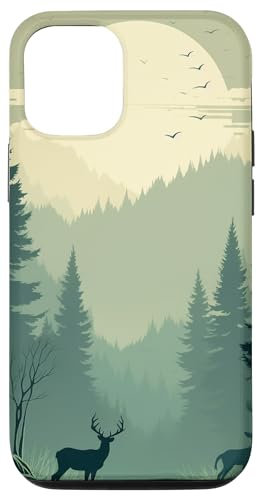 Wald Kiefer Wald Grün Natur Outdoor Erkunden Hülle für iPhone 13 Pro