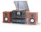 Steepletone HOUSTON Black 6 in 1 Music Centre, Bluetooth Vinyl Record Player, Turntable with CD, Cassette, DAB+ / FM Radio, USB MP3 playback & Encoding, Remote Control, WIRELESS Stereo Speakers