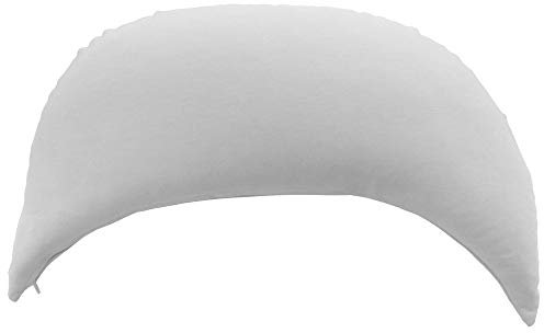 Mond 50cm Das Halbmond Kissen mit EPS-Perlen weiß | kleines Schlafkissen, Reise- Kopfkissen, Kuschelkissen, Lesekissen