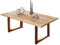 Dynamic24 Tisch 180x100 Wildeiche Metall Esstisch Speisetisch Küchentisch Esszimmer Küche