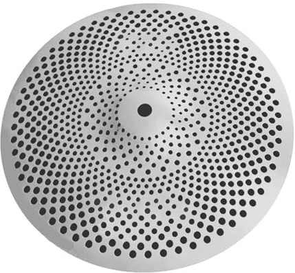 Platillos Silenciosos De Aleación De Bajo Volumen, Platillo Splash De 12 , Platillo Silencioso Para Batería Piezas de Instrumentos de Percusión (Color : Silver)