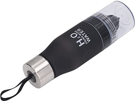 Wasserflasche mit Fruchtpresse, 650 ml, auslaufsicher für Sport und Outdoor