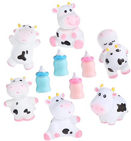 INOOMP 20 STK Kühe Dekoration kinderzimmerdeko weihnachsgeschenk Bottle Figurines muttagsgeschenke Mini-Babyflaschenmodelle Viehfarmfiguren Miniaturkühe Mikro-Landschaftsschmuck Harz