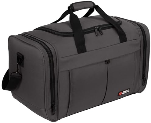 Sporttasche, Reisetasche und Fitnesstasche für Damen und Herren- Tainingstasche, Gym Bag (Grey)