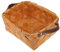 WHAMVOX 1Stk Holz gewebter Obstkorb geflochtene Körbe Aufbewahrungskorb dekorative Snackschale Fruchtdekor Geschenkkorb hochzeitsdeko rustikale light Korbhalter Mehrzweckkorb hölzern Khaki
