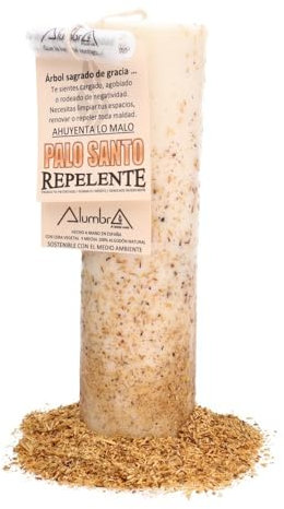 Handgefertigte Kerze mit Palo Santo – Natürliches Insektenabwehr, Entspannung und Reinigung, therapeutischer Duft für Meditation und Wohlbefinden, handgefertigt aus umweltfreundlichen Inhaltsstoffen.