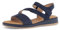 Gabor Sandales à lanières pour femme, Bleu 36, 38.5 EU