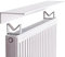 Etagere Radiateur,Tablette Radiateur Sans Percer,Cache-radiateur,étagère Flottante sur radiateur,20-160 cm Long,Couvercle de radiateur Blanc,étagère supérieure en Aluminium,pour Cuisine,Salon(70cm)