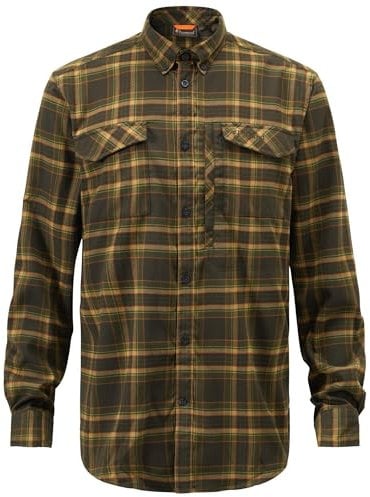 Pinewood Herren Abisko Hiking Flanellhemd - Wanderhemd Herren Langarm - aus nachhaltigem und schnelltrocknendem Material für Komfort und Bewegungsfreiheit, mit praktischen Taschen