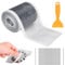 Tapvai 70mm x10m Filtro Desague Ducha,Atrapa Pelos Ducha Autoadhesivo,Filtro de Ducha,con espátula de plástico,para Cocina,Baño,Bañera,Balcón