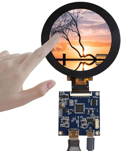 FanyiTek 7,1 cm (2,8 Zoll) 480 x 480 IPS MIPI 330 nit Kreis LCD Touchscreen | und 40-polige H/D-Controller-Platine