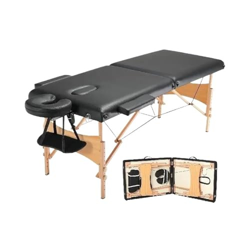 NSTVVEE Tragbare Massageliege, zusammenklappbar, leicht, verstellbar, für Salons, Tattoo-Betten, für Massagezentren, Spas, Kliniken, Heimschönheiten, tragbare Massageliege (61 cm