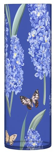 Vaso in plastica da 30 cm, decorativo, moderno, decorativo, per centrotavola, libreria, matrimonio, giacinti di bellezza, blu reale