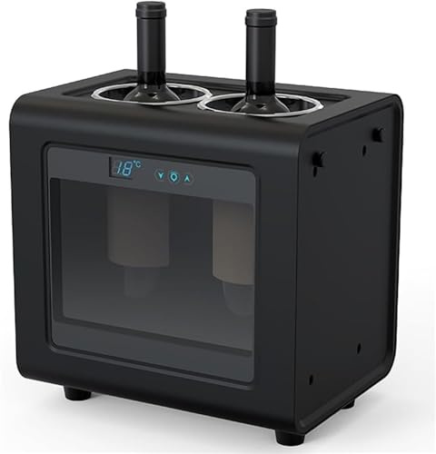 YQDDM Mini refroidisseur de vin électrique pour vin et boissons, refroidisseur de bouteille de vin avec thermostat intelligent et bouton tactile LED