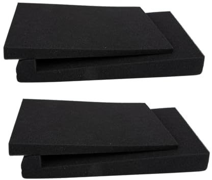 Parliky 2 Stück Schallisolationspads Lautsprecher Dämmung Stoßdämpfend Vielseitig für Lautsprecher Klangqualität Dustproof Breathable