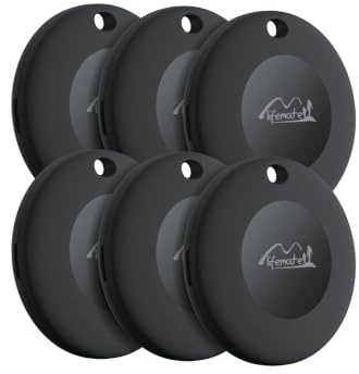 Lifemate Life Tag 6er-Pack Mini Tracker für Apple iOS – Schlüsselfinder im „Wo ist?” Netzwerk, Wasserdicht, Lange Akkulaufzeit, Lost Mode mit Ton, Einfache Koppelung – Kein ABO