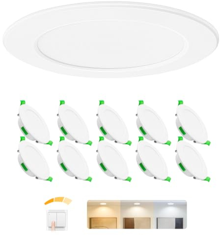 Einbaustrahler LED Einbaustrahler 230V Dimmbar Flach Led Spots 230V 10er