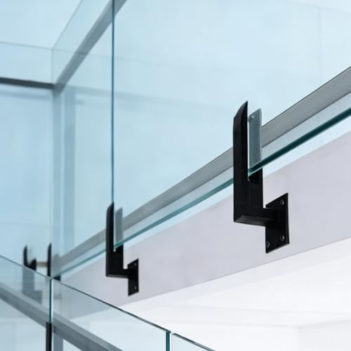 Ringhiera Vetro Scale Interne Esterni Palo Per Morsetto Per Ringhiera In Vetro Confezione Da 2/4/6/8/10, Kit Ringhiera In Vetro Senza Telaio Con Piastra Di Base(1pieces)