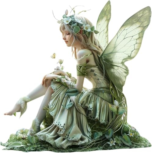 Gartenfiguren für DraußEn Gartendeko für Skulpturen DraußEn Statue Gartendeko Ornament Miniatur Figuren Blumentopf Pfähle Aus Acryl,Gartenfiguren Dekoration für Drinnen und Draußen (1# Color M)