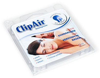 ClipAir esparcidor de la nariz- transparente - 3 tamaños (S/M/L) (SomniShop Set N 250)