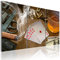 B&D XXL - Wandbilder XXL Poker 135x90 cm Vlies Leinwandbild 3 Teilig Kunstdruck modern Wandbilder XXL Wanddekoration Design Wand Bild - Karten Pokerabend Pistole Zigarre Geld 020106-7