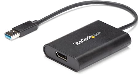 StarTech.com Adaptateur USB 3.0 vers DisplayPort, Convertisseur USB DP, Windows (Pas de Support pour macOS/ChromeOS/Linux)