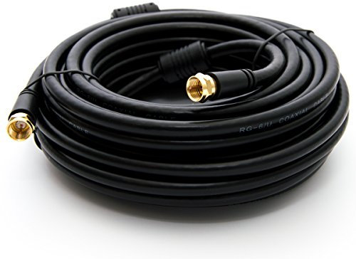 Premium X Basic Line, cavo antenna SAT TV, 10 m, cavo coassiale F, con filtro di alimentazione guaina HDTV 4K, nero