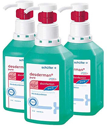 3x 1000 ml Schülke Desderman Hyclick Händedesinfektionsmittel Desinfektionsmittel
