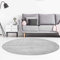 Teppich Einfarbig Grau - 120 cm Rund - Moderne Flachflor Teppiche Wohnzimmer Jugendzimmer Kinderzimmer