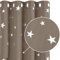Deconovo Blickdichter Vorhang mit Ösen Wärmeisolierend, Verdunklungsgardinen mit Ösen, Lärmschutz Gardinen für Wohnzimmer, 240x140 cm(HöhexBreite), Taupe, 2er Set