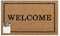 Lily Pad Doormats - Welcome - coir door mat country size - extra large welcome doormat with border - heavy duty doormat 90 x 60 cm - indoor door mat - outdoor sheltered use