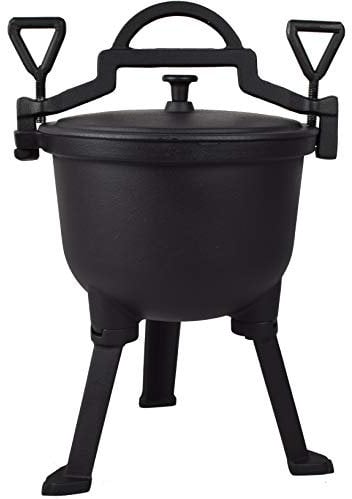 KAWMET Cast Iron Kettle Dutch Oven with Legs 10 L