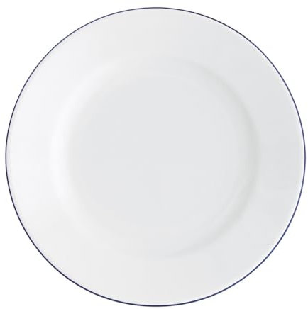 KAHLA Pronto Line Frühstücksteller 20,5 cm Line royal blue | Beilagenteller mit dunkelblauer Linie aus Porzellan
