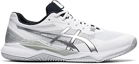 ASICS Mens Gel-Tactic 2 Athletic Shoe, Weiß/reines Silber, 45 EU