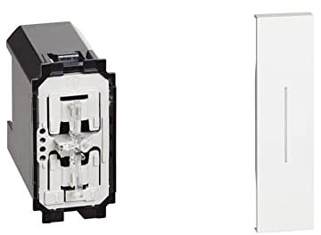 Bticino K4411C Living Now Interruttore Dimmer & Living Now Cover Comando 1 Mod, Bianco