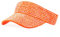 Gudessly Glänzende Strasssteine Sport Sonnenblende Verstellbare Sommer Kappe Visier Kappen für Damen Herren, Orange/Abendrot im Zickzackmuster (Sunset Chevron)