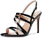 Aachcol Donna Sandali romani con cinturini romani Strapy Aperte sulla Punta Spillo Alto High Tacco Heel Slingback Cinturino alla Caviglia 10 CM Nero Verniciata 44 EU