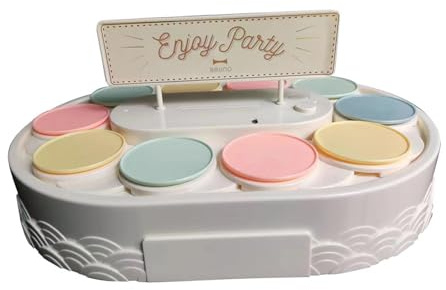 Baoblaze Piatto Girevole Elettrico, Supporto per Cupcake, Porta Cupcake a 360 Gradi per Feste, Festival, Decorazioni, Regali, Singolo strato