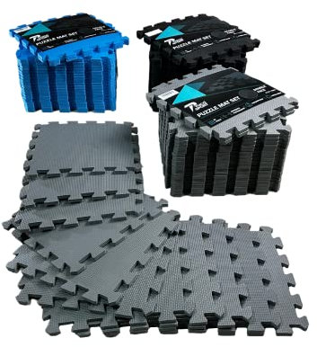 The Unique Community of Sport Puzzle Fitness Mat Set of 21 Mats: Non-Slip Gym Mat with Shockproof Protection for Floors, Weights, Workouts, Gymnastics, Swimming Pool