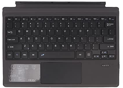VBESTLIFE Funda Tipo para Surface Pro 3 4 5 6 7, Teclado Bluetooth Inalámbrico Delgado con Panel Táctil Batería Recargable Incorporada para Surface Pro 3 4 5 6 7