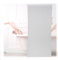 Relaxdays Gemustertes Duschrollo Tenda a Rullo per Doccia, 120 x 240 cm, Tendina Semitrasparente per Vasca da Bagno, Idrorepellente, Bianco, Alluminio