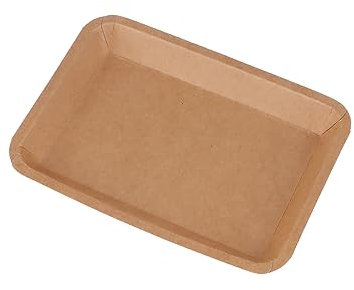 6005 bandejas de papel kraft, bandejas desechables para alimentos, resistentes al agua y al aceite, bandejas rectangulares para parrillas para comida rápida, fiestas, picnics