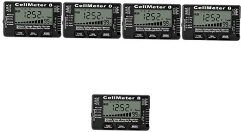 HOMSFOU 5St Batterietester Lipo-Batterie-Checker Tester für Hintergrundbeleuchtung Akku tragbar tragbare Batterie Batterietestgerät Batterie-Test-Tool Anzahl Werkzeug Abs