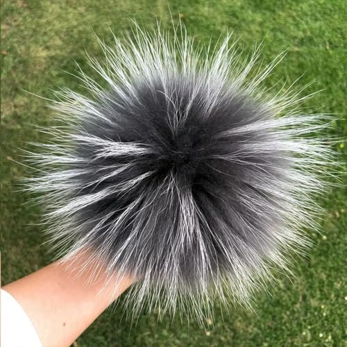 Weiche echte Bommelfellbommel für Mützen, Mützen, Taschen, Schals
