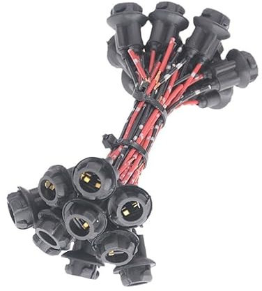 20 Stück Auto- und Motorrad-modifizierte LED-Lampenfassung, Sockel, Blinker, Lampenfassung, Bremslicht, Korridor-Lampenstecker, T10-Lampenfassung