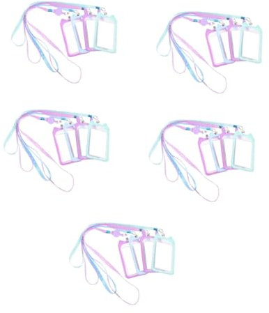 Tofficu 20stücke Cartoon Badge Holder Mit Abnehmbarem Lanyard Id Kartenhülle Für Ausweise Buskarten Und Campus-zugänge Katze Mehrfarben