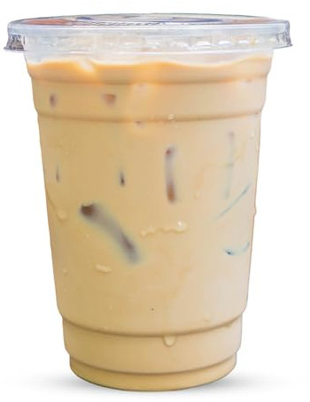 CHEF ROYALE 50x16oz Clear PET Cups with Flat Lids - Takeaways Great for Smoothies, Milkshakes, Cold Drinks and Slush Puppies - Perfect for Parties, Picnics and More (50, 16oz)